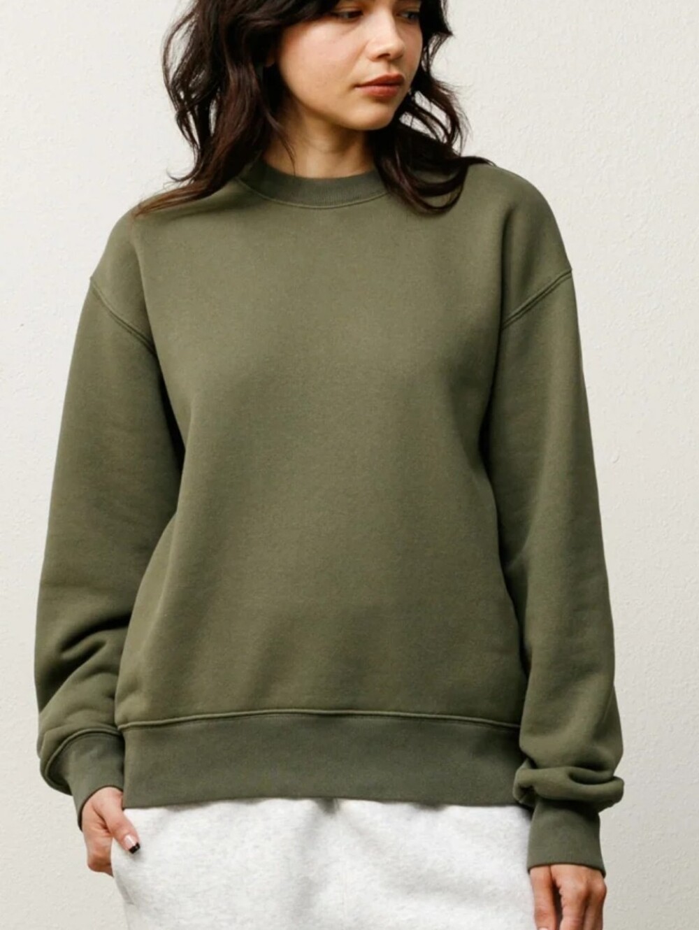 Stussy Fleece Crew Green Unisex Med NWT